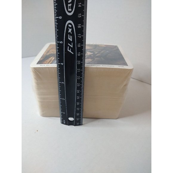 Postcard Coaster, Fat Tire Amber Ale, Worth Riding About, New Belgium - Picture 2 of 4